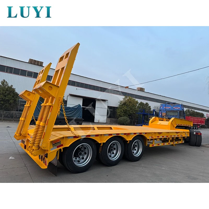 3-axle 60-ton Low-bed Semi-trailer high quality