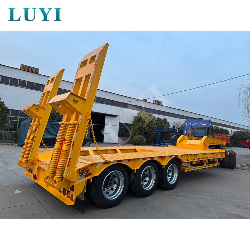 3-axle 60-ton Low-bed Semi-trailer suppliers