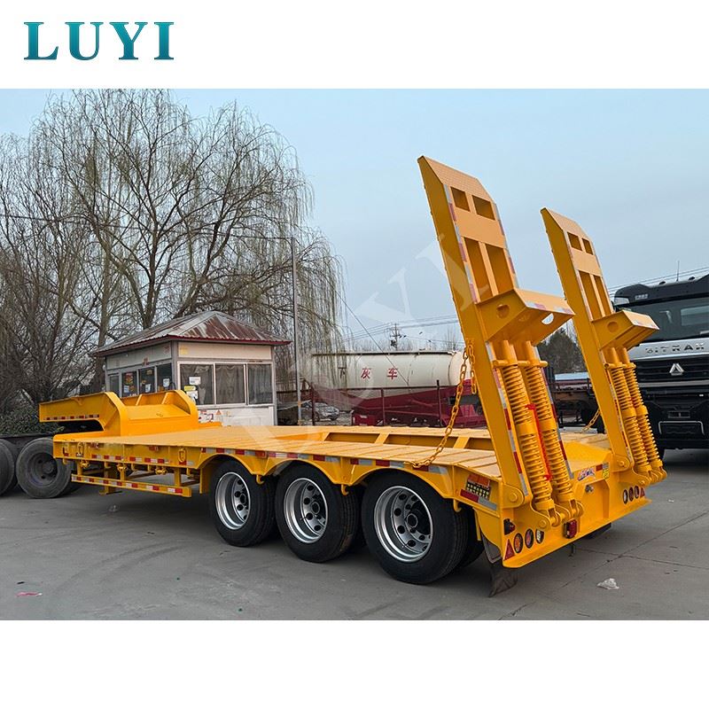 3-axle 60-ton Low-bed Semi-trailer factory