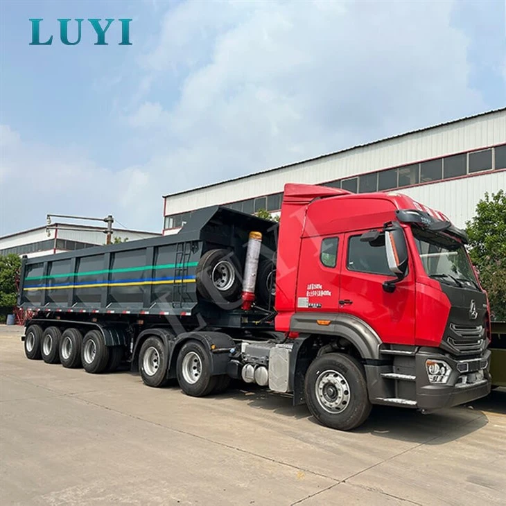 90-120t Heavy-Duty Gravel Hauling Hydraulic Dump Trailer best 90-120t Heavy-Duty Gravel Hauling Hydraulic Dump Trailer best